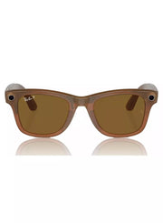 RAY-BAN | META WAYFARER "Shiny Caramel Polar Brown" SIZE 53 (BRAND NEW OPENED BOX FOR PICTURE)