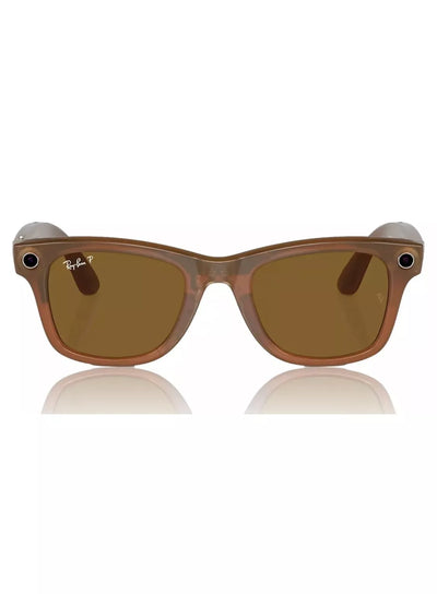 RAY-BAN | META WAYFARER "Shiny Caramel Polar Brown" SIZE 53 (BRAND NEW OPENED BOX FOR PICTURE)