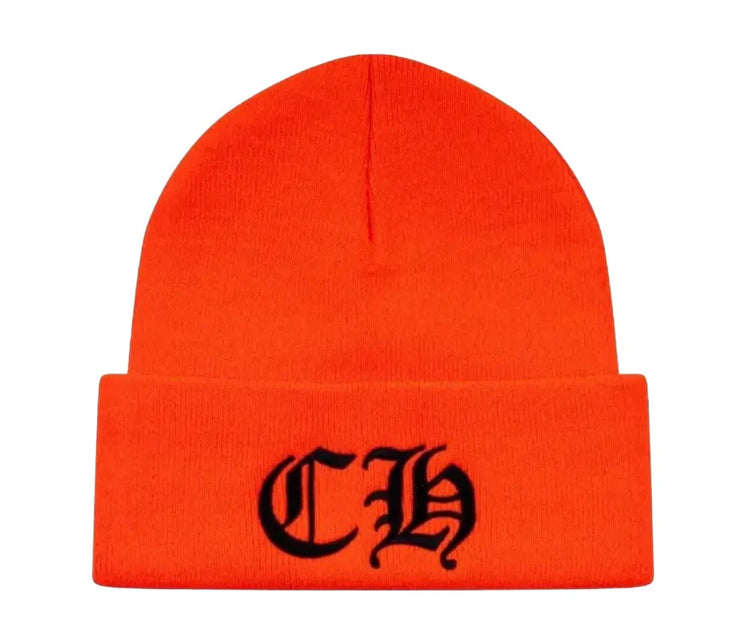 Chrome Hearts Logo Beanie Orange
