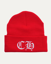 Chrome Hearts Logo Beanie Red
