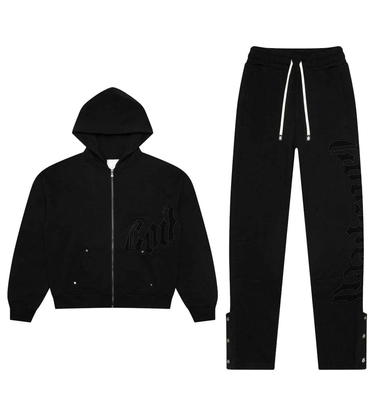 Godspeed OG Logo Sweatsuit V2 "Double Black"