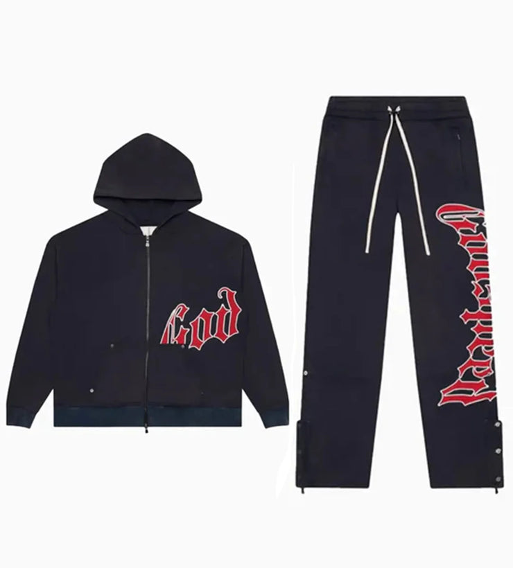 Godspeed OG Logo Sweatsuit V2 "Navy Red"