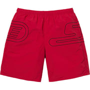 Supreme Big Logo Nylon Short "Red"