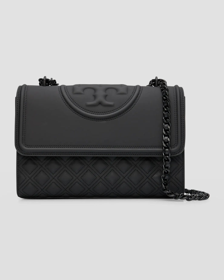 Tory Burch Fleming Matte Convertible Shoulder Bag "Black"