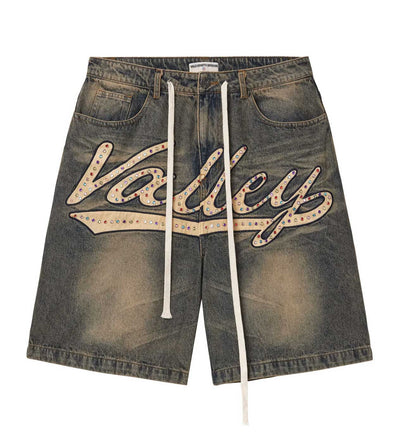 Vale Forever Skittles Jorts "Blue/Cream"