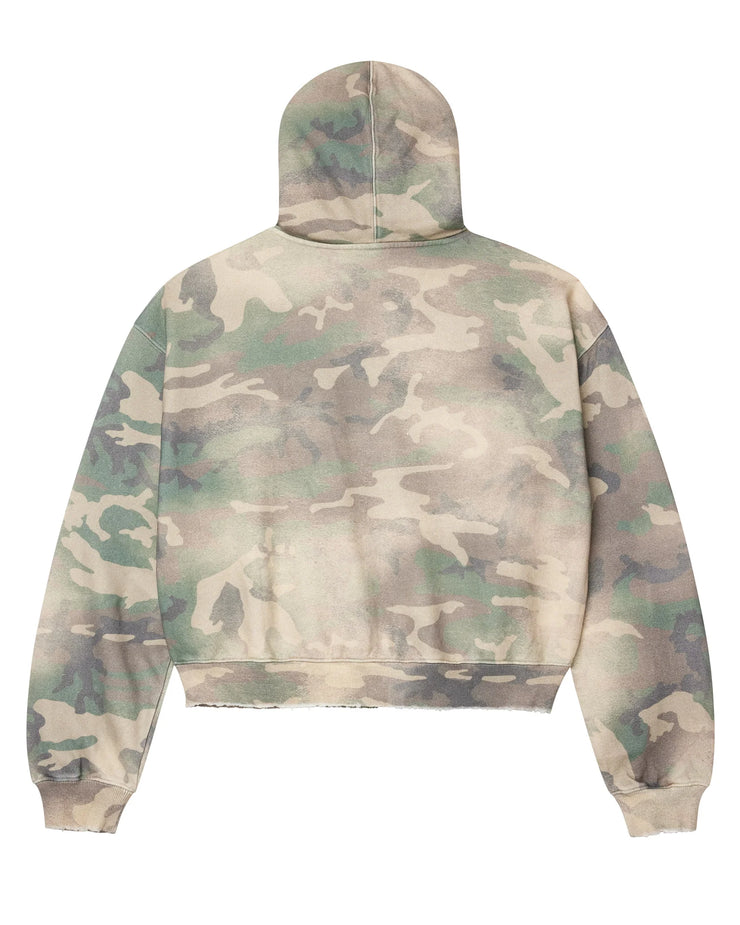 Vale Forever Camo Cheetah Zip Up Hoodie