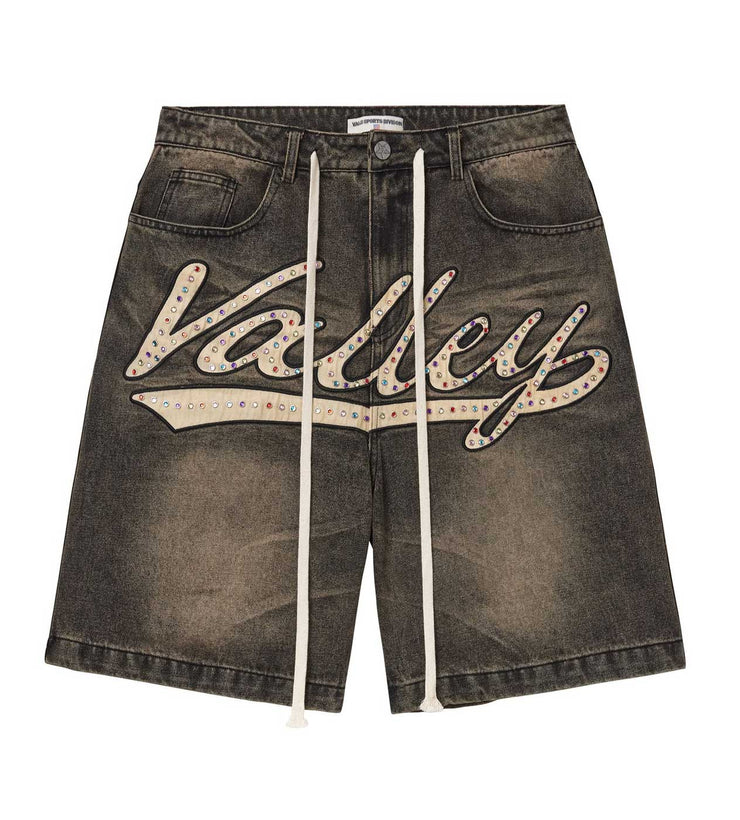 Vale Forever Skittles Jorts "Black/Cream"